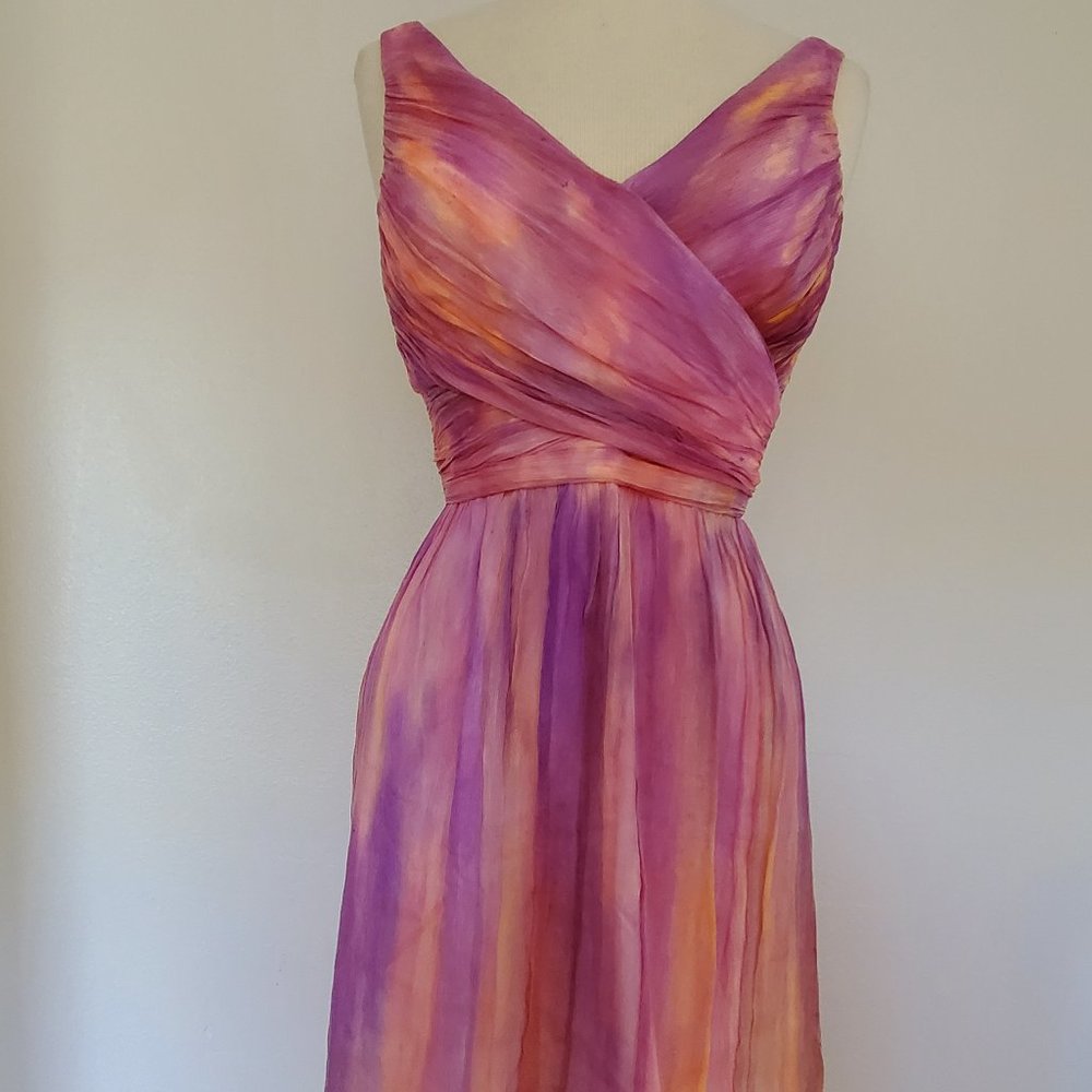 NEW Coral Purple pink orange peach Short cocktail Dress bridesmaid party prom